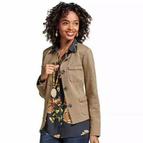 CAbi Jackets & Blazers - 🍁Cabi 3170 Herringbone Fleck Penny Blazer, Size XS